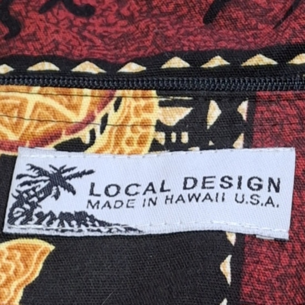 Hobo-style Sea Turtle Fabric Brown Large Crossbody Shoulder Bag  Made In Hawaii - Picture 2 of 16